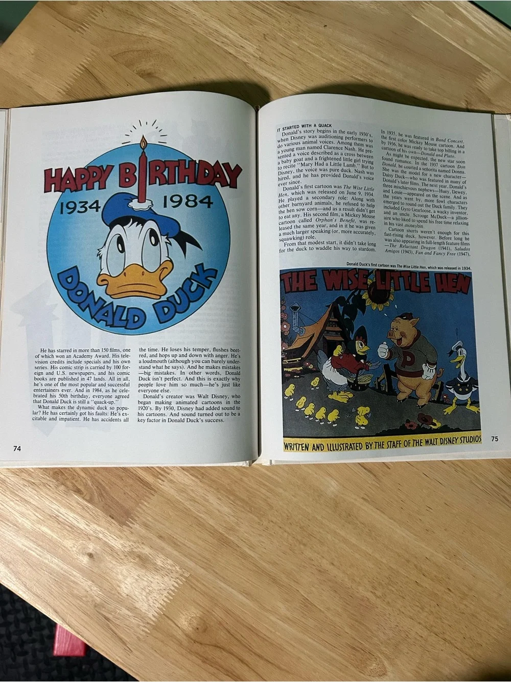 Book with Disney characters